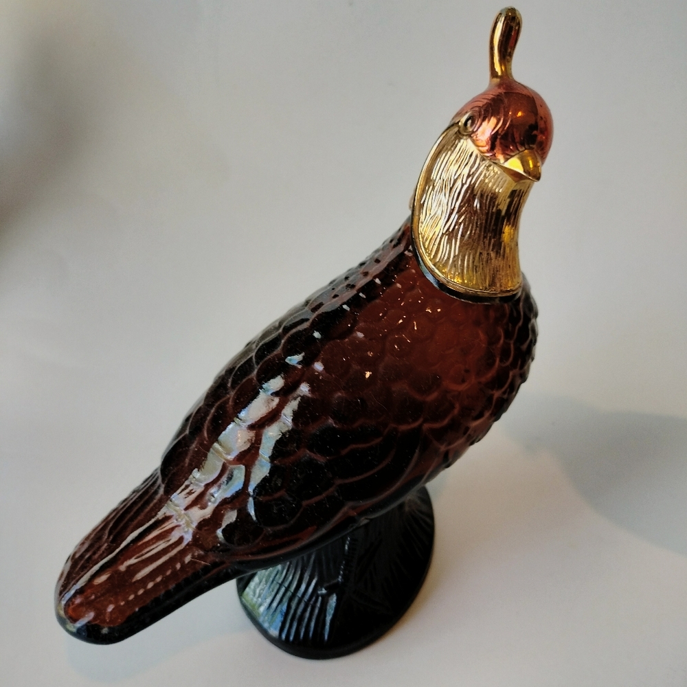 Avon Brown and Gold Bird Figurine